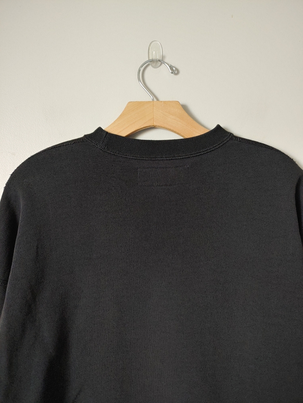 Province of Canada French Terry Crop Sweatshirt Cotton Black Size Small - Picture 13 of 16